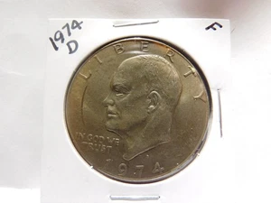1974 D sehr gut bis schön zirkuliert "IKE" EISENHOWER DOLLAR - Bild 1 von 2