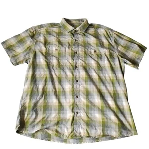 Kuhl Styk Shirt Mens 2XL Tapered Fit Green Plaid Performance Button Up Outdoor - Picture 1 of 14