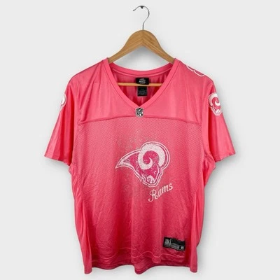 Camiseta rosa vintage Reebok St. Louis Rams Sam Bradford para mujer talla XL de la NFL Foto 1 de 4