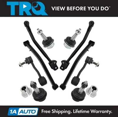 Kit de suspensão dianteira TRQ compatível com Jeep Gladiator 2018-2022 Wrangler 2020-2022 - Imagem 1 de 4