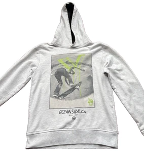 Oceanside Skating Hoodie Sweatshirt Grey Kids Sz S Boys Skateboarding Jacket - Picture 1 of 5