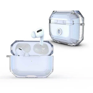For AirPods Pro Charging Case Protective Case Clear Shockproof TPU Cover Skin - Picture 1 of 16