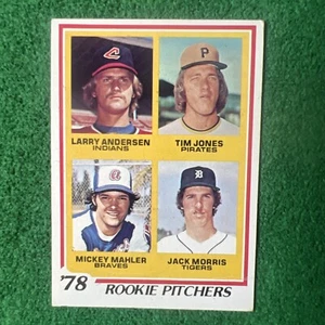 1978 Topps - Rookie Pitchers #703 Jack Morris, Larry Andersen, Tim Jones (RC) - Picture 1 of 7