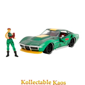 1:24 Jada Street Fighter 1969 Chevrolet Corvette Stingray ZL1 with Cammy Figure - Picture 1 of 8