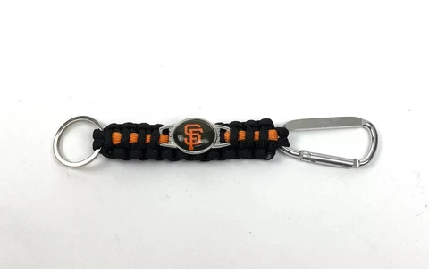 MLB San Francisco Giants 7” Braided Carabiner Clip Keychain Key Ring NEW Cover