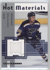 2005-06 Fleer Hot Prospects Hot Materials Jeff Woywitka #HM-JW Rookie RC