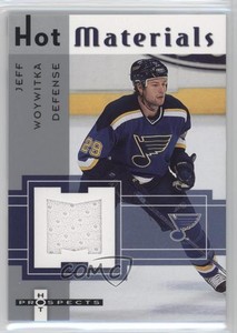 2005-06 Fleer Hot Prospects Hot Materials Jeff Woywitka #HM-JW Rookie RC