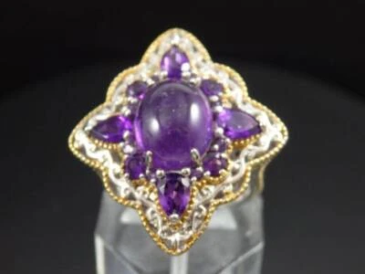 Gemas en Vogue Michael Valitutti Amatista Cabujón y Pera Starburst HONKER - Talla Foto 1 de 4