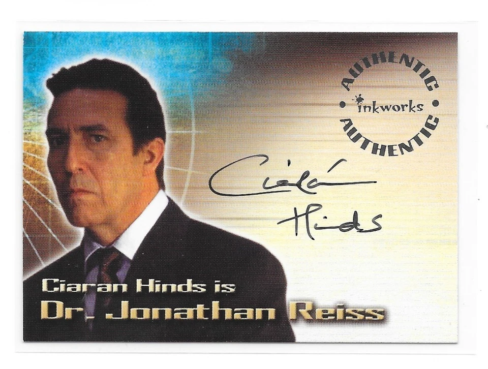 2003 Inkworks Tomb Raider Cradle of Life Ciaran Hinds Dr Reiss Lo AUTO SP A3 - Image 1 of 1