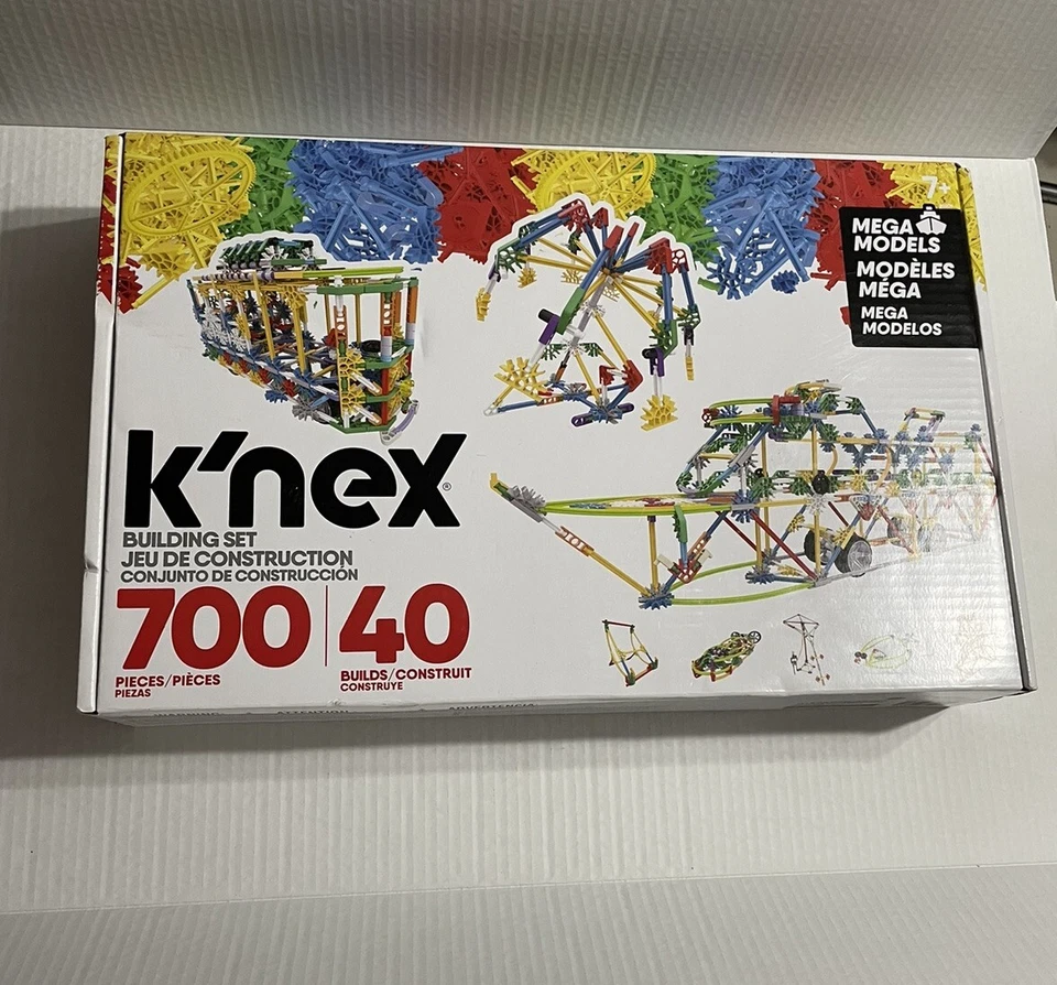 KNEX 80209 Mega Models 3D Educational Toy 700 Pieces 40 Builds  - Image 1 of 4