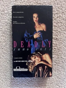 Deadly Innocents (1989) VHS Quest Entertainment Erotic Thriller Andrew Stevens - Imagen 1 de 4
