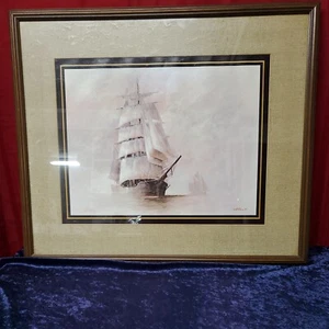 JOHN KELLY LIMITED EDITION "HOMEWARD BOUND" LITHOGRAPH Signed Numbered Tall Ship - Picture 1 of 21