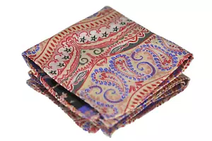 Lord R Colton Masterworks Pocket Square - Galapagos Red Silk - $75 New - Picture 1 of 3