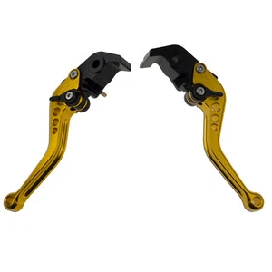 Hand Gold Ducati 1098 749 848 999 R S CNC Shorty Brake & Clutch Levers Finger - Picture 1 of 4