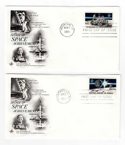 US Scott #1434-35, First Day Covers 8/2/71 Houston Single Space - Picture 1 of 1