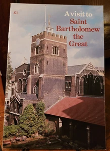 A Visit to Saint Bartholomew the Great Guidebook 1987 Jarrold and Sons England - Picture 1 of 3