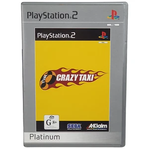 Vtg PS2 CRAZY TAXI Sony Playstation 2 Platinum Purple Disc G8+ 2000 PAL Comp Vg+ - Picture 1 of 5