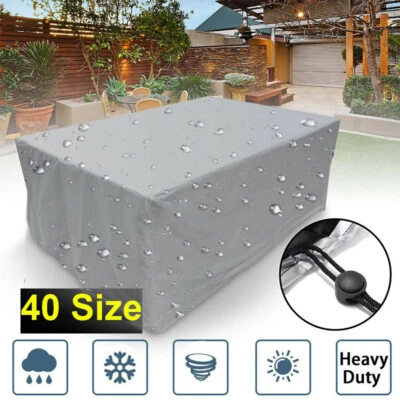 Waterproof Outdoor Furniture Cover Garden Rattan Bench Patio Table Protection - Image 1 of 4