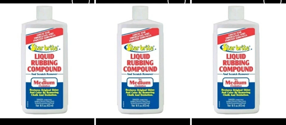 Paquete de 3 compuestos líquidos para frotar Star Brite 16 oz Foto 1 de 1