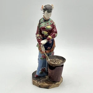 Figura Mujer Dama ShiWan Belle Porcelana China 11" De Colección - Imagen 1 de 23