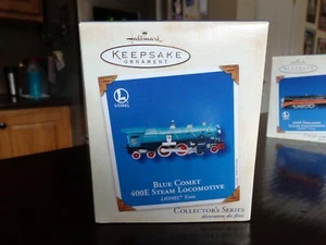 BLUE COMET 400E STEAM LOCOMOTIVE LIONEL TRAIN LTD ED HALLMARK ORNAMENT - Picture 1 of 11