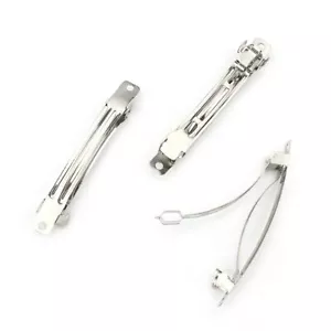 50 PCS 80 MM Iron Blank French Barrette Hair Clips for DIY Hair Clip Craft Bo... - Picture 1 of 7