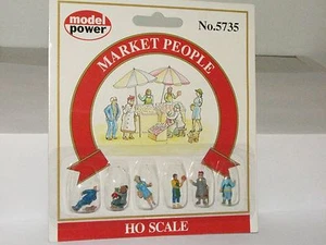 Model Power HO scale 5735 Market People Figures - Picture 1 of 1