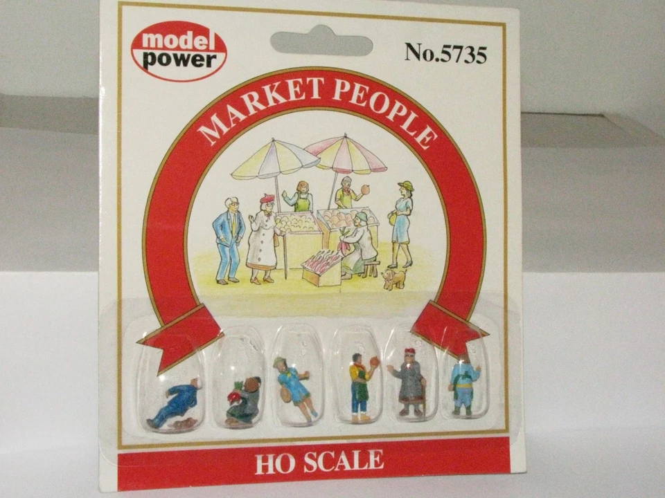 Model Power HO scale 5735 Market People Figures - Image 1 of 1