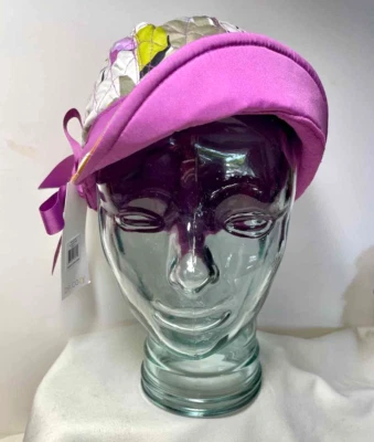 Nuevo Sombrero Vera Bradley Acolchado Newsgirl Portobello Carretera Forrado de Vellón Talla Única Foto 1 de 4