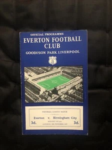 1957/58 League 1 November 16th 1957 EVERTON V BIRMINGHAM CITY - Picture 1 of 5