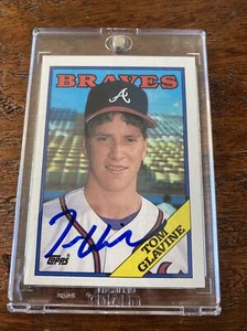 Tom Glavine Signed Topps Rookie Card Psa Dna Coa Autographed Atlanta Braves - Picture 1 of 3