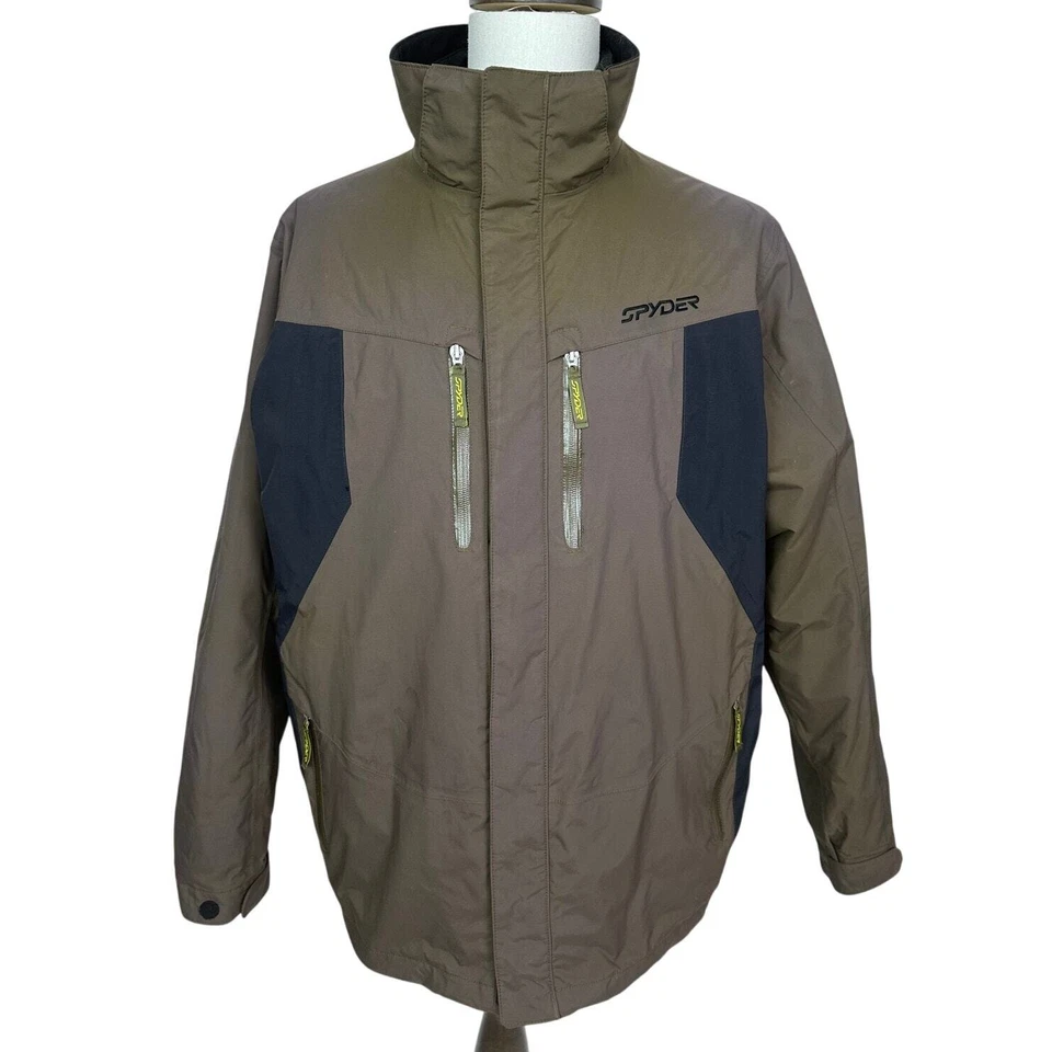 Abrigo chaqueta de esquí vintage Spyder XT 5000 para hombre XL gris con forro acolchado negro Foto 1 de 4