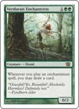 Verduran Enchantress NM MTG Eighth Edition 8th 2B3