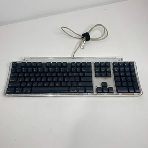 Vintage APPLE 2000 USB PRO KEYBOARD The CLEAR G4 Model M7803 Working - Picture 1 of 6