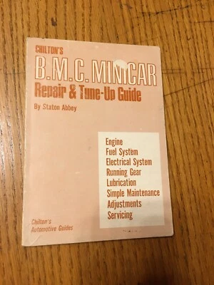 Austin Morris Riley Wolseley Mini-Cooper 1952-1966 Manual de reparación de servicio de taller 63 Foto 1 de 4