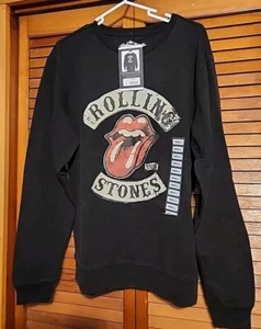 Rolling Stones Tour '78 Long Sleeve Small Black Crewneck Sweatshirt Unisex - Picture 1 of 6