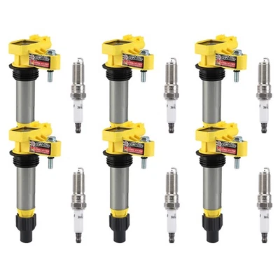 适用于 2008 - 2009 庞蒂亚克 G8 底座 3.6 升 V6 气体 6 件火花塞和 6 件线圈包 — 第 1/4 张图片