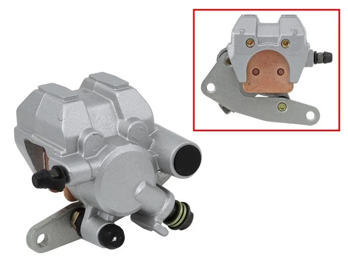 Pinça de freio dianteira esquerda Bronco e pastilhas para Suzuki Vinson 500 LTA500F automático 02-07 - Imagem 1 de 4