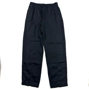 Athleta Retreat hoch geschnittene Leinen-Knöchelhose schwarz Größe Medium Tall MT - Bild 1 von 9