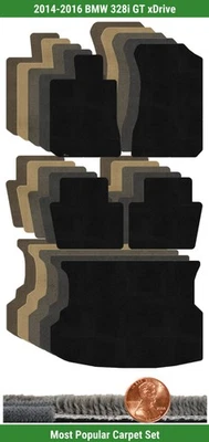 Custom Ultimat Carpet Mat Set for 2014-2016 BMW 328i GT xDrive (5 pieces) #1EG - Image 1 of 4