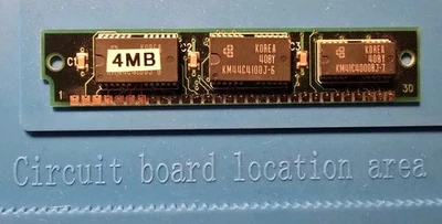 4MB 30-Pin SIMM RAM (SAMSUNG, KM44C4100J-6 FPM 60ns, Parity) – Tested - Image 1 of 2