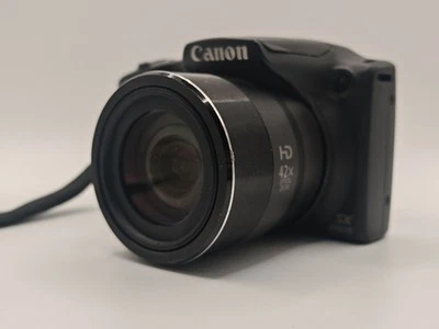 Canon PowerShot SX420 IS 20.0 MP Compact Digital Camera - Black - Image 1 of 4
