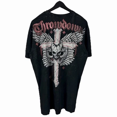 Camisa Para Hombres Y2K Throwdown Premium Cross Grunge Estilo Punk Gráfico Talla XL Foto 1 de 4