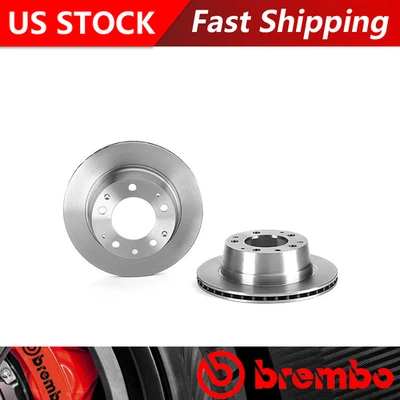 Fits 1974-1983 Porsche 911 Rear Brake Rotors - Brembo Premium OE Equivalent - Image 1 of 4