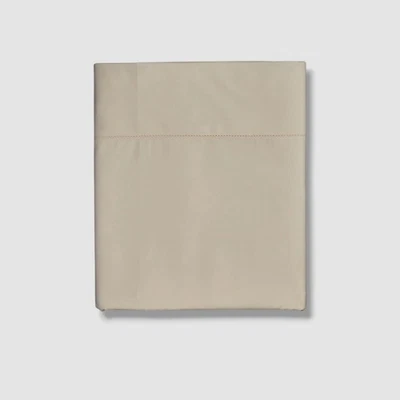 Hudson Park Collection Blanco Clásico Egipcio Percal Hoja Plana Talla, Queen Foto 1 de 3