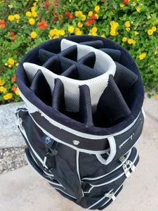 Tommy Armour 14-Way Surround Top Cart Golf Bag Black Gray 10 Pockets Putter Well - Picture 1 of 11
