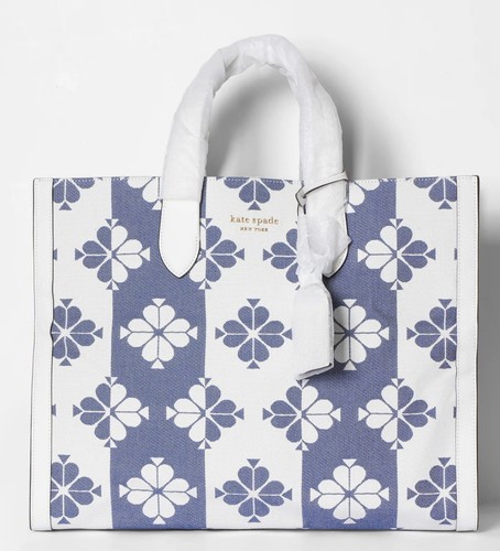BORSA TOTE GRANDE KATE SPADE FIORE DUE TONI TELA MANHATTAN