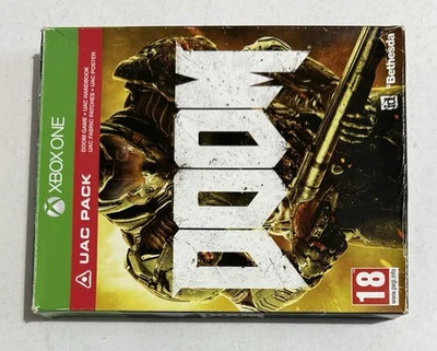 Doom UAC Pack Microsoft Xbox One Boxed Inc Patches Handbook PAL - Image 1 of 4