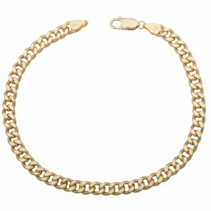 Panzerarmband Echt Gold 750er Gelbgold 18 Karat Poliert Gestempelt Damen Herren - Bild 1 von 4