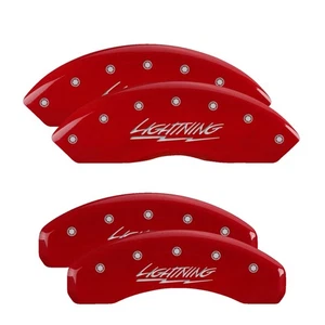 MGP Caliper Covers Red, Silver Lightning (F-150) for 1999-2003 Ford F-150 / - Picture 1 of 4